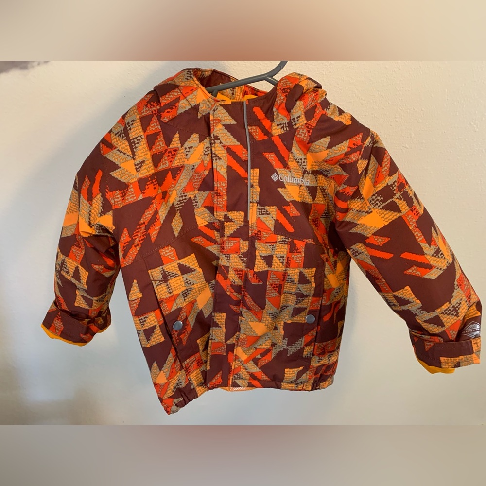 COLUMBIA Orange Omniheat ski and snow jacket 3T EUC